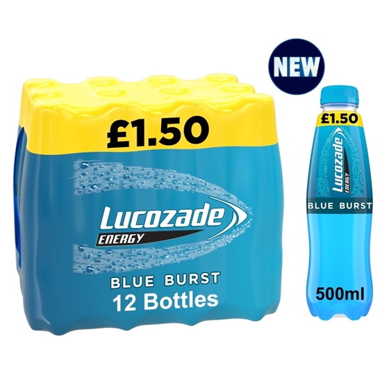 Picture of PM £1.50 LUCOZADE ENERGY BLUE BURST 500ml X 12 
