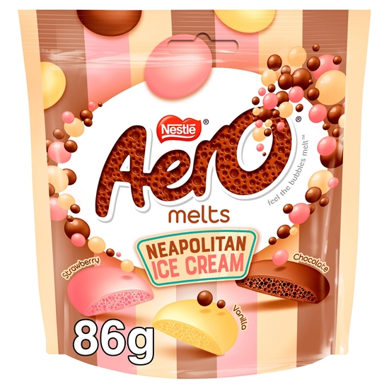 Picture of AERO MELT NEAPOLITAN ICE CREAM POUCH 90G X 8