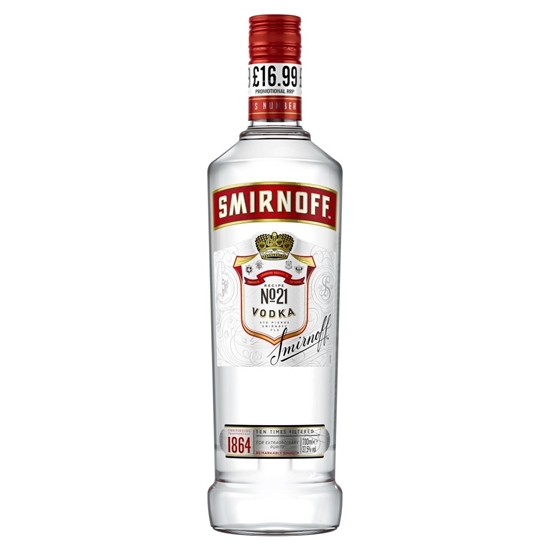 Picture of PM £16.99 SMIRNOFF VODKA 70CL X 6 