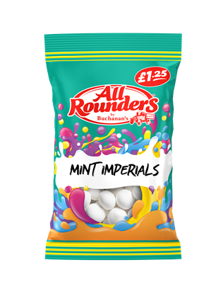 Picture of PM £1.25 ALL ROUNDERS MINT IMPERIALS  110G X 12