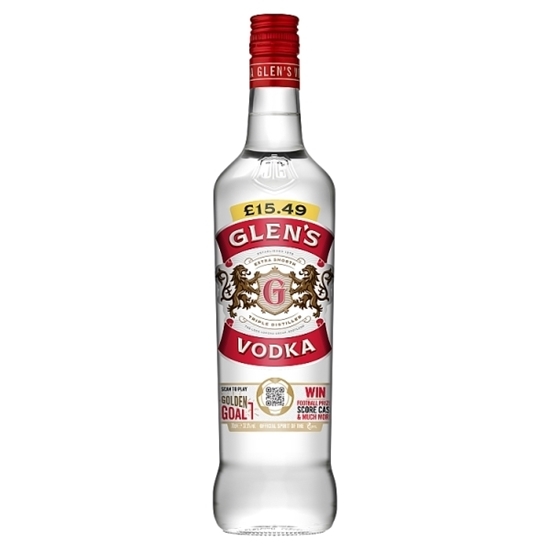 Picture of PM £15.49 GLENS VODKA  70CL X 6