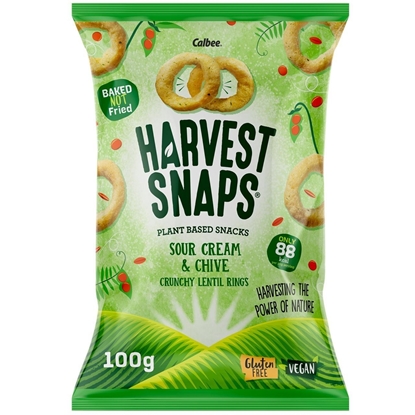 Picture of HARVEST SNAPS SOUR CREAM & CHIVE RINGS 21g x 24