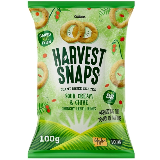 Picture of HARVEST SNAPS SOUR CREAM & CHIVE RINGS 21g x 24