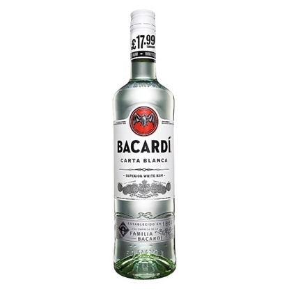 Picture of BACARDI WHITE RUM 70CL PM £17.99