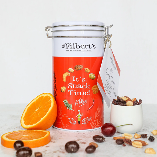 Picture of FILBERTS IT'S SNACK TIME NUT TIN (SMALL) X 6