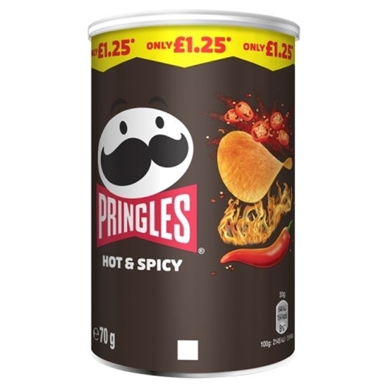 Picture of PM £1.25 PRINGLES HOT & SPICY 70G X 12 