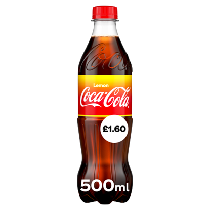 Picture of PM £1.60 COKE LEMON  500ML X 12