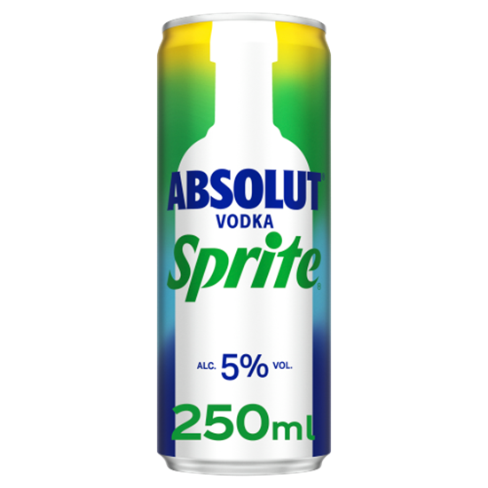 Picture of ABSOLUT VODKA AND SPRITE 5% 250ML X 12