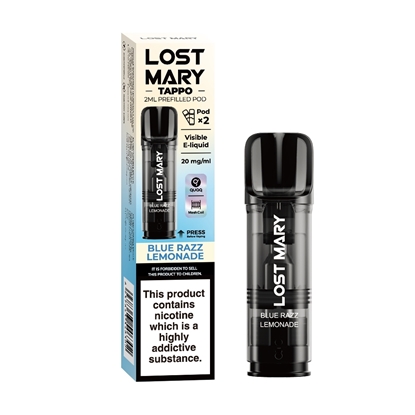 Picture of LOST MARY TAPPO POD BLUE RAZZ L/ADE 20MG 2PK X 10