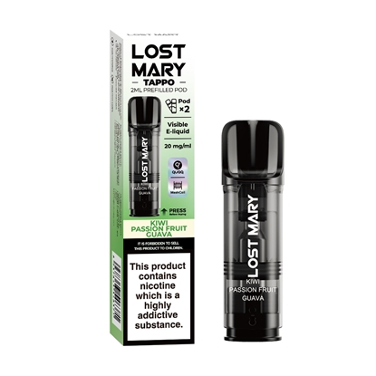 Picture of LOST MARY TAPPO POD KIWI PASSION GUAVA 20MG 2PKx10