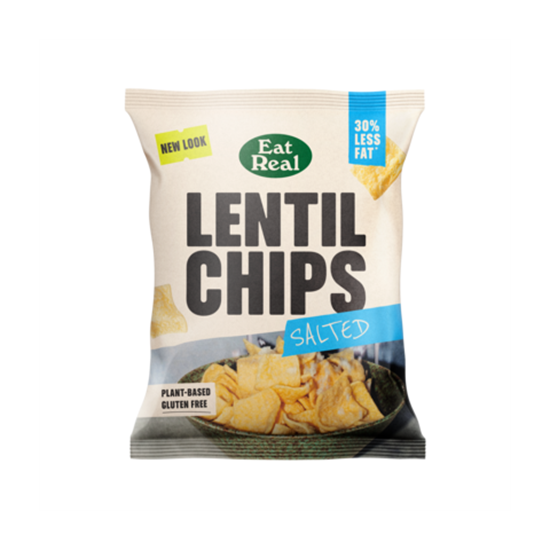 Picture of EAT REAL LENTIL CHIPS SEA SALT 40g x 18