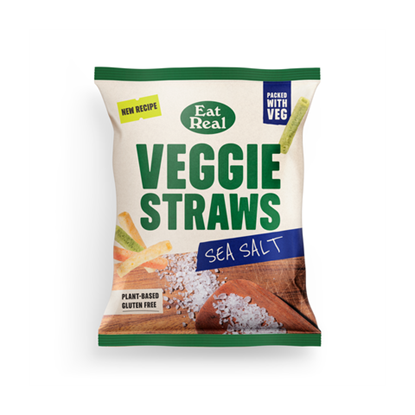 Picture of EAT REAL VEGGIE STRAWS SEA SALT 45g x 18