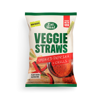 Picture of EAT REAL VEGGIE STRAWS SMOKED PAPRIKA 110G X 10