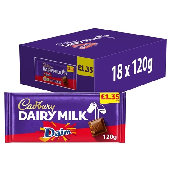 Picture of PM £1.69 CADBURY DAIRY MILK DAIM 120G X 18