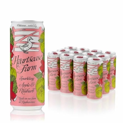 Picture of HEARTSEASE RHUBARB & APPLE CANS 330ml x 12