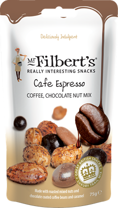 Picture of FILBERTS CAFE ESPRESSO CHOC/COFFEE NUT MIX 75G x15