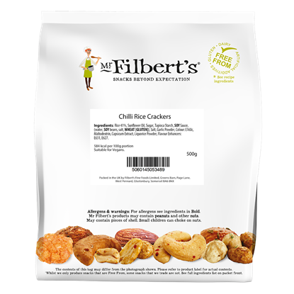 Picture of FILBERTS CHILLI RICE CRACKERS BULK 0.5KG