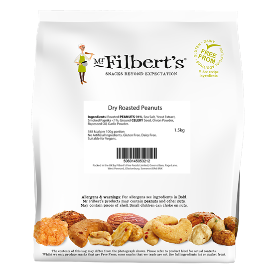 Picture of FILBERTS DRY ROASTED PEANUTS BULK 1.5KG