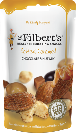 Picture of FILBERTS SALTED CARAMEL CHOC NUT MIX 75G X 15