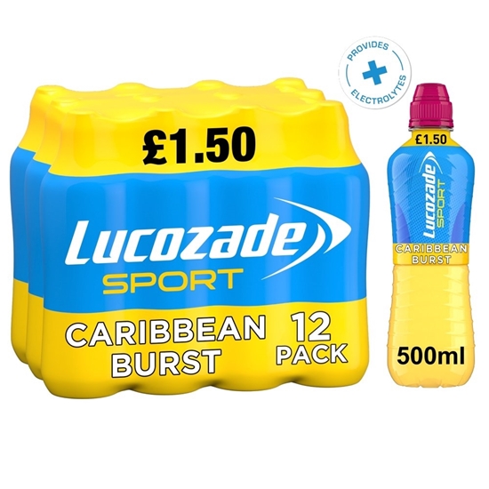 Picture of PM £1.50 LUCOZADE SPORT CARIBBEAN 500ML X 12 