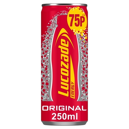 Picture of PM 75P LUCOZADE ORIGINAL *250ML* CANS x 24