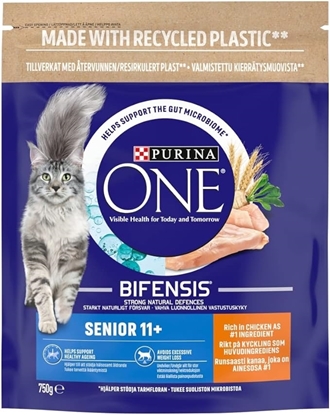 Picture of PURINA CAT FOOD SENIOR 11+ CHICKEN 750G X 4