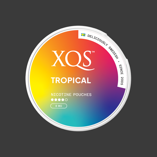 Picture of XQS NICOTINE POUCH TROPICAL 20x8MG CANS X 10