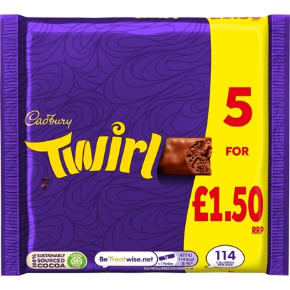 Picture of PM £1.50 TWIRL 5 PK 107.5G X 20 