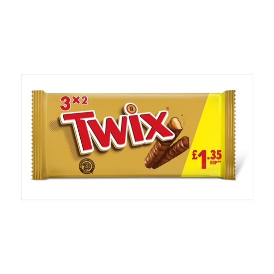 Picture of PM £1.35 TWIX SNACKSIZE 3 PK x 24 