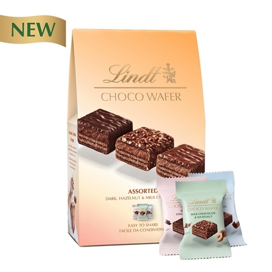 Picture of LINDT ASSORTED CHOCO WAFER SHARING BOX 138g X 8