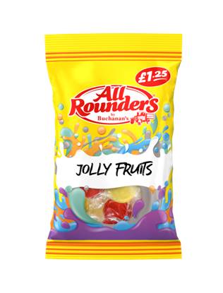 Picture of PM £1.25 ALL ROUNDERS JOLLY FRUITS 110G X 12