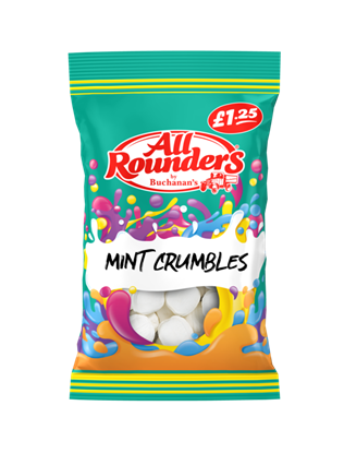 Picture of PM £1.25 ALL ROUNDERS MINT CRUMBLES 110G X 12