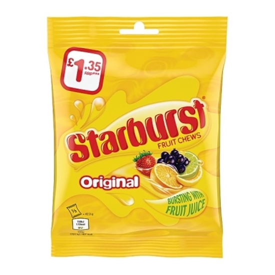 Picture of PM £1 STARBURST ORIGINAL BAGS 127G x 12 