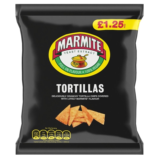 Picture of PM £1.25 MARMITE TORTILLAS 70G X 18 