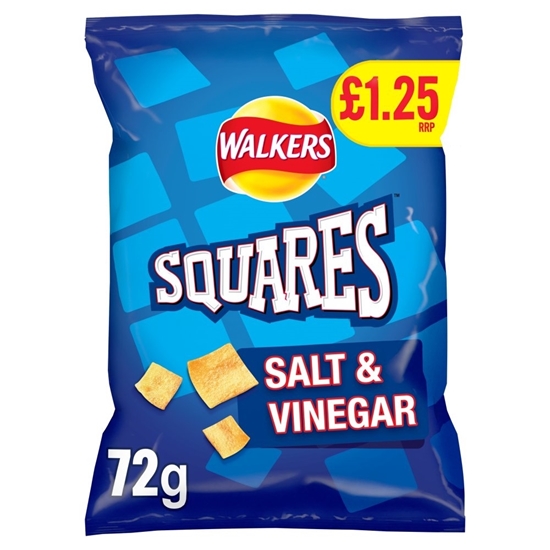 Picture of PM £1.25 SQUARES SALT & VINEGAR 72G X 18 