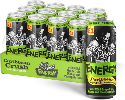 Picture of PM £1 LEVI ROOTS ENERGY CARIBBEAN CRUSH CANS 500ML