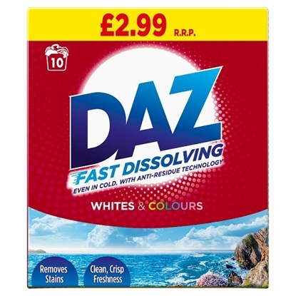 Picture of DAZ POWDER WHITE & COLOUR 10W 600G X 6 PM £2.99