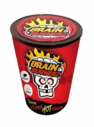 Picture of BRAIN BURNERZ FLAMIN HOT CANDY TUBS 48G X 12