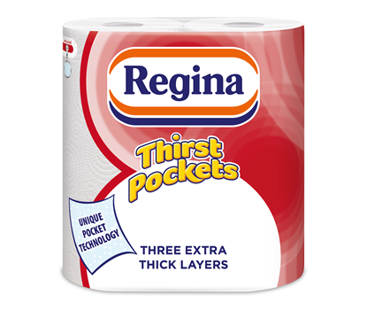 Picture of REGINA THIRST POCKETS(KITCHEN TOWEL) 3PLY 2PK X 10