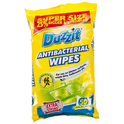 Picture of DUZZIT ANTI-BAC WIPES 50S X 12