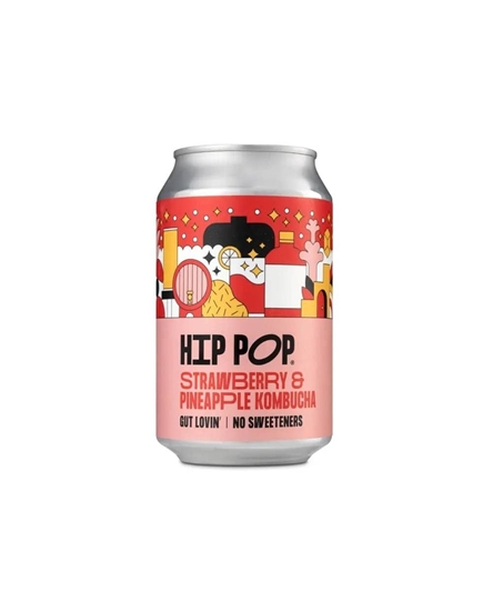 Picture of HIP POP STRAWBERRY & PINEAPPLE 330ML X 12