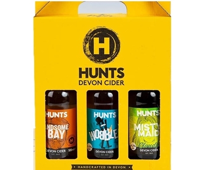 Picture of HUNTS CIDER 3 BOTTLE GIFT BOX 500ML X 3 X 5