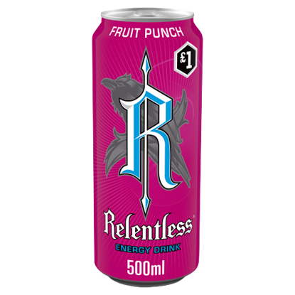 Picture of PM £1 RELENTLESS FRUIT PUNCH 500ML X 12 