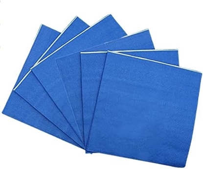 Picture of NAPKINS MIDNIGHT BLUE 3PLY 33cm x 33cm 20s  x 19