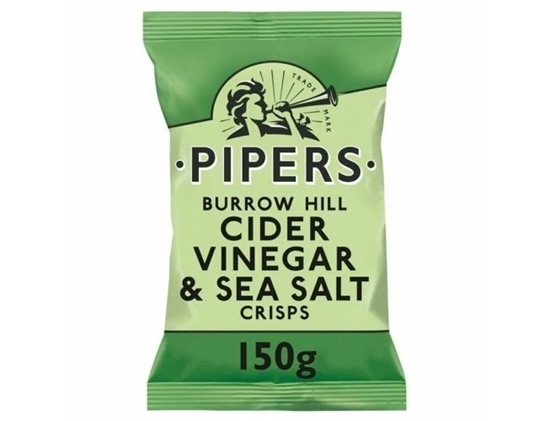 Picture of PIPERS CIDER VINEGAR & SEA SALT 150G X 8