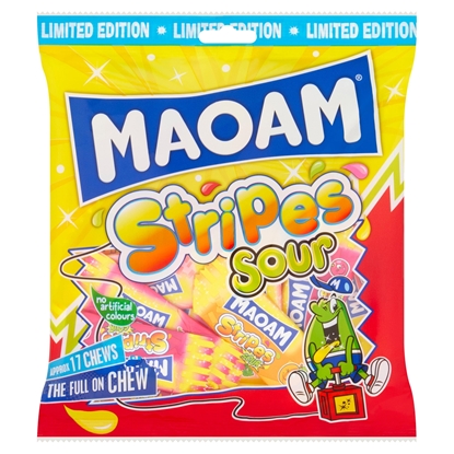 Picture of PM £1.25 HARIBO MAOAM STRIPES SOUR 140G X 14 