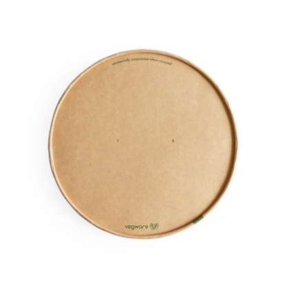 Picture of VEGWARE 185 SERIES KRAFT LID WITH VENT X 300