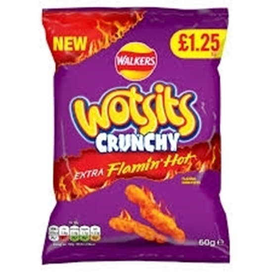 Picture of PM £1.25 WOTSITS CRUNCHY EXTRA FLAMIN HOT 60G X 15