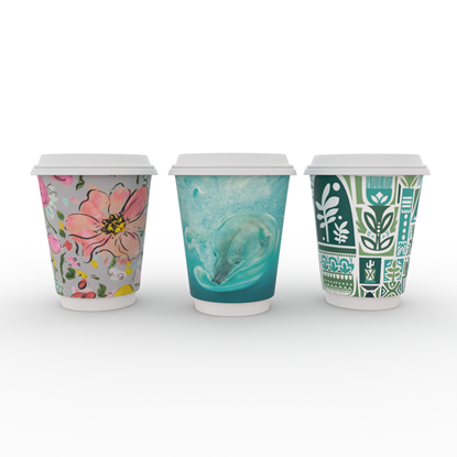 Picture of VEGWARE 12OZ GALLERY DESIGN DBL WALL CUPS x 500