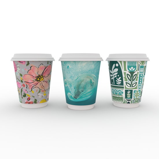 Picture of VEGWARE 12OZ GALLERY DESIGN DBL WALL CUPS x 500